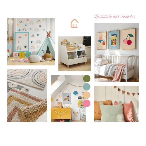 planche d'ambiance Niti-Home pour chambre bébé