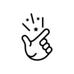pictogramme représentant une main avec des étoiles signifiant astuce et conseil